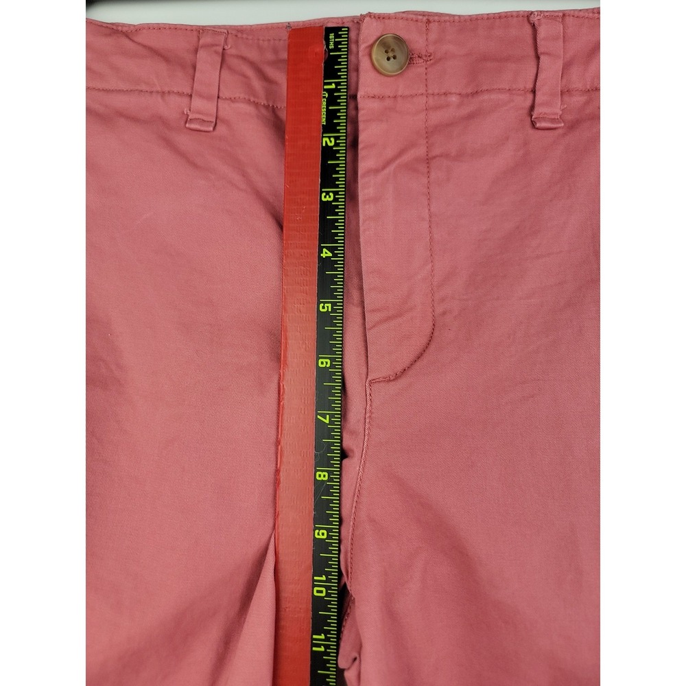 Old Navy Pixie Chino Pants Pink Mid Rise Straight Leg Womens 32x27 - Picture 9 of 11